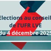 Elections au conseil de l’UFR LVE du 4 décembre 2025