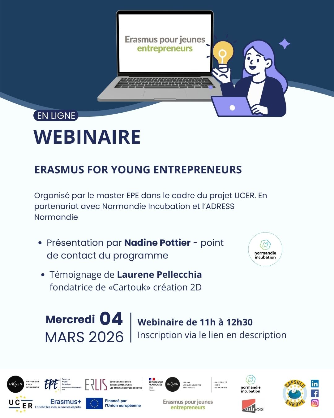 Erasmus 4 Young Entrepreneurs_Réseaux (slide3)